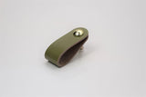 Leather Drawer Pull/Handle/Knob - Light Green