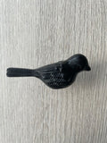 Pair Of Bird Knobs - Black