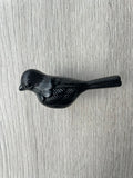 Pair Of Bird Knobs - Black
