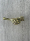 Pair Of Bird Knobs - Gold