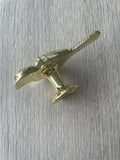Pair Of Bird Knobs - Gold