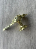 Pair Of Bird Knobs - Gold
