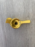 Pair Of Bird Knobs - Old Gold