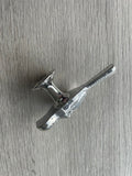 Pair Of Bird Knobs - Silver