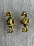 Seahorse Knob - Old Gold Finish (Premium)