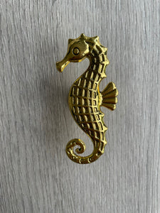 Seahorse Knob - Old Gold Finish (Premium)