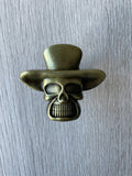 The Hatted Skull Knob - Bronze