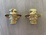 The Hatted Skull Knob - Gold