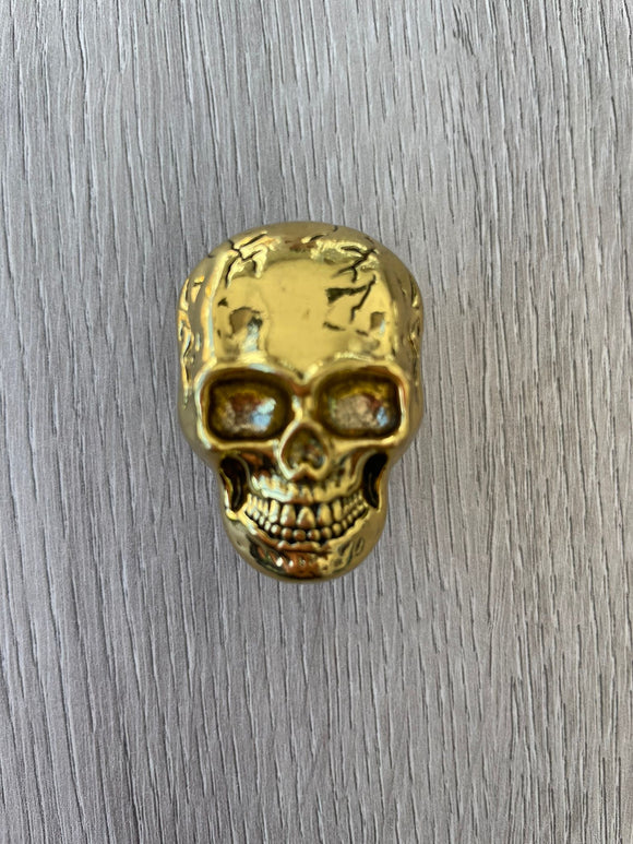 Skull Knob - Old Gold