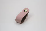 Leather Drawer Pull/Handle/Knob - Pink