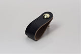 Leather Drawer Pull/Handle/Knob - Black